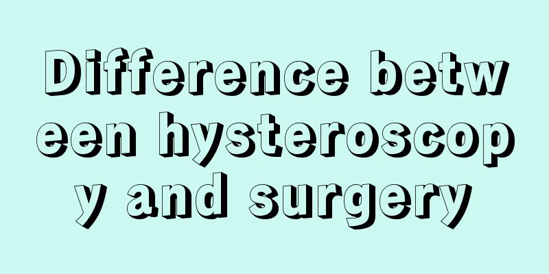 Difference between hysteroscopy and surgery
