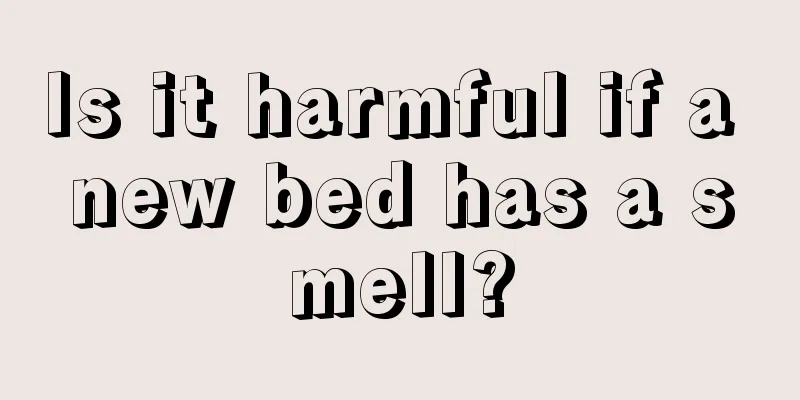 Is it harmful if a new bed has a smell?