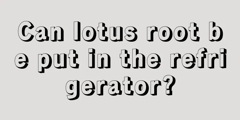 Can lotus root be put in the refrigerator?