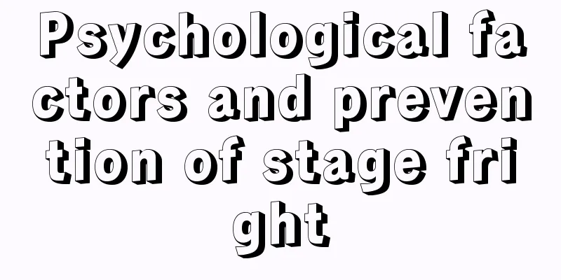 Psychological factors and prevention of stage fright