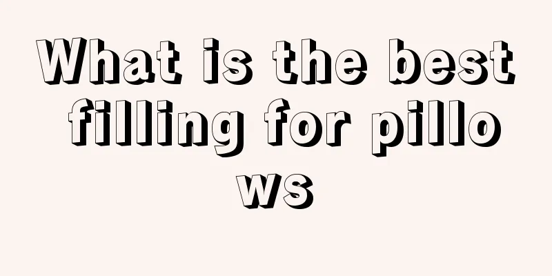 What is the best filling for pillows