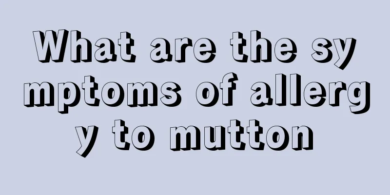 What are the symptoms of allergy to mutton