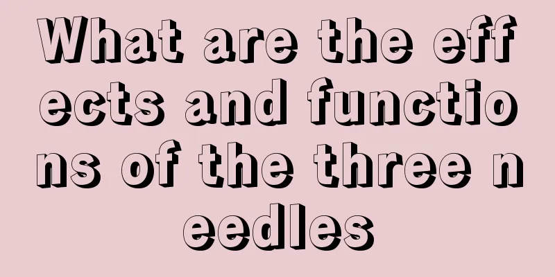 What are the effects and functions of the three needles