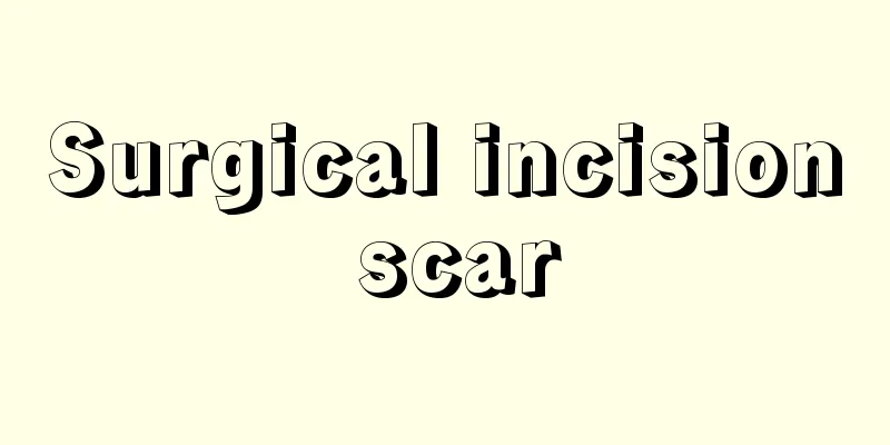Surgical incision scar