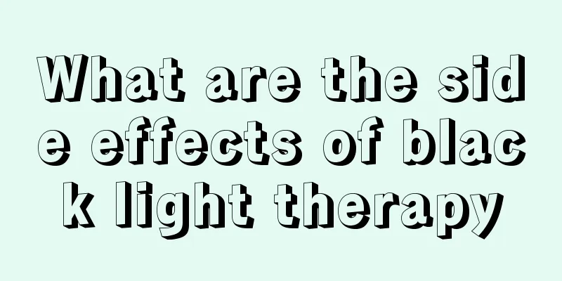 What are the side effects of black light therapy