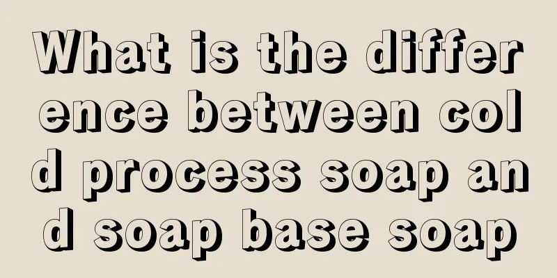 What is the difference between cold process soap and soap base soap