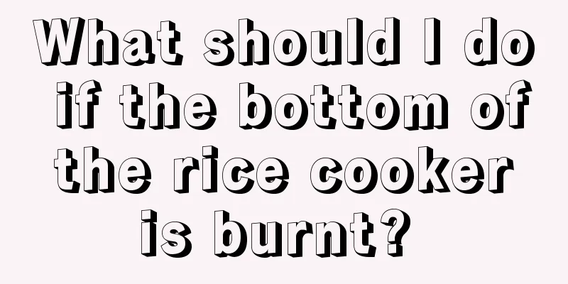 What should I do if the bottom of the rice cooker is burnt? 