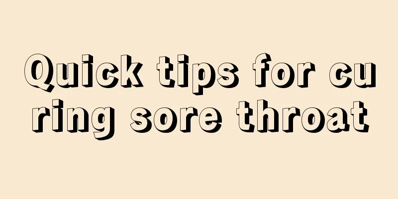 Quick tips for curing sore throat