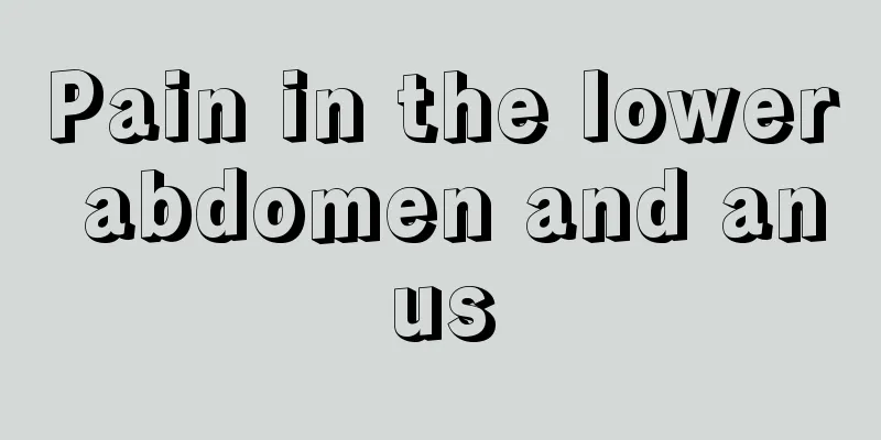 Pain in the lower abdomen and anus