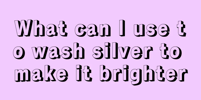 What can I use to wash silver to make it brighter