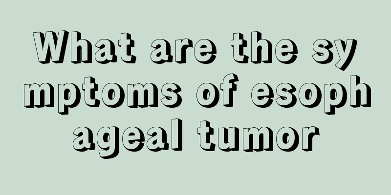 What are the symptoms of esophageal tumor