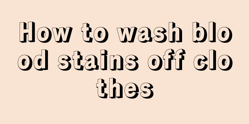 How to wash blood stains off clothes