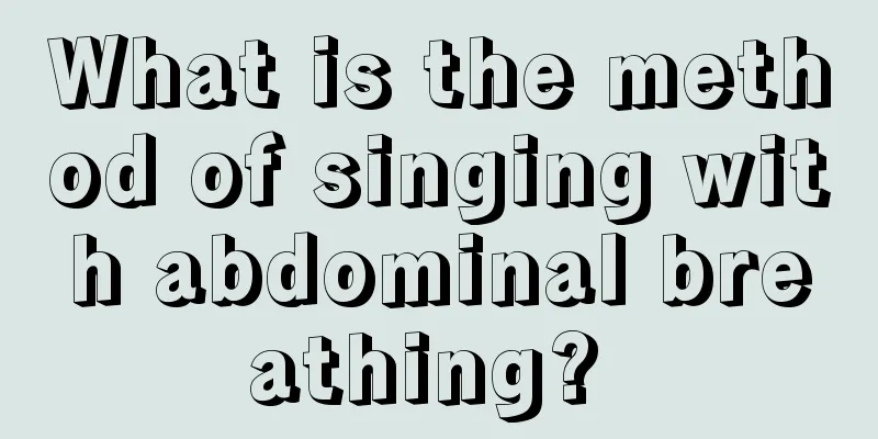 What is the method of singing with abdominal breathing? 