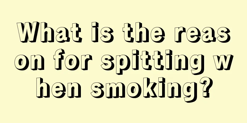 What is the reason for spitting when smoking?