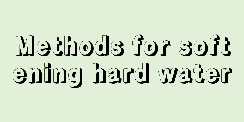 Methods for softening hard water