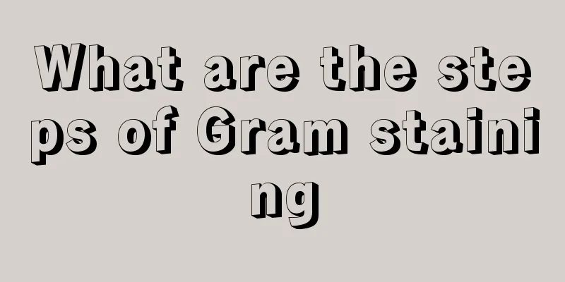 What are the steps of Gram staining