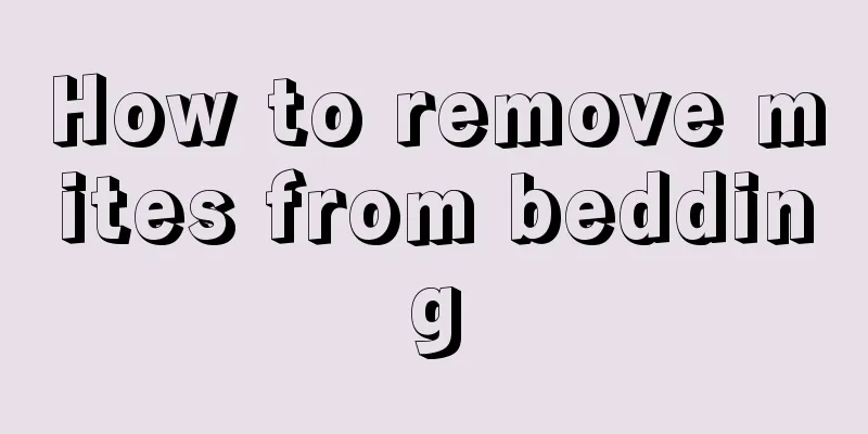 How to remove mites from bedding