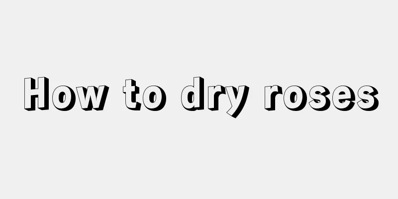 How to dry roses