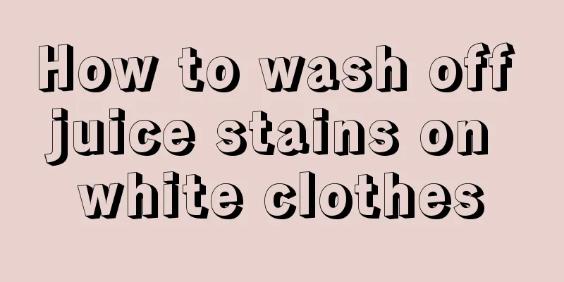How to wash off juice stains on white clothes