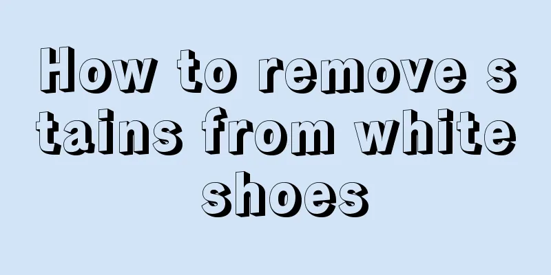 How to remove stains from white shoes