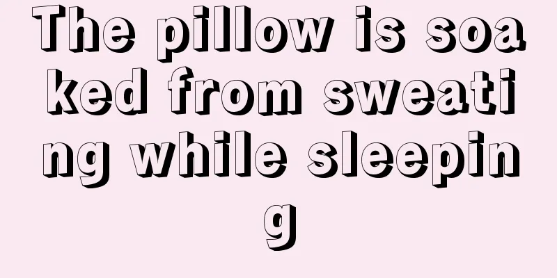 The pillow is soaked from sweating while sleeping