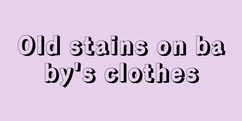 Old stains on baby's clothes