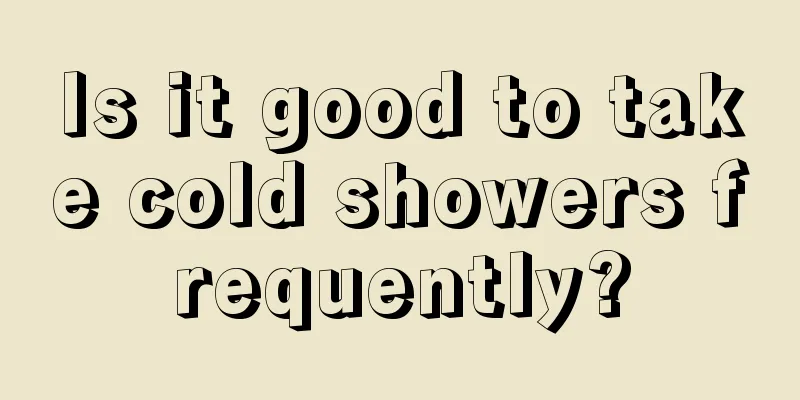 Is it good to take cold showers frequently?
