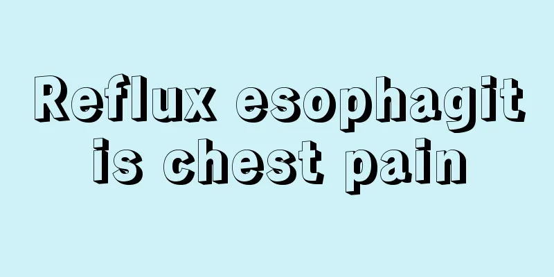 Reflux esophagitis chest pain