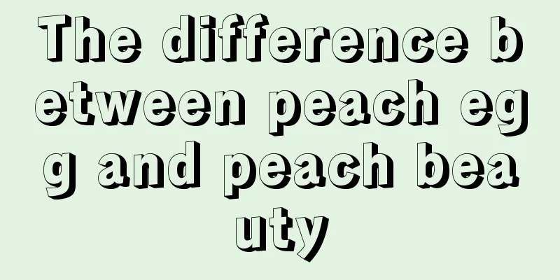 The difference between peach egg and peach beauty