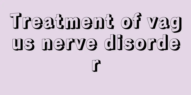 Treatment of vagus nerve disorder