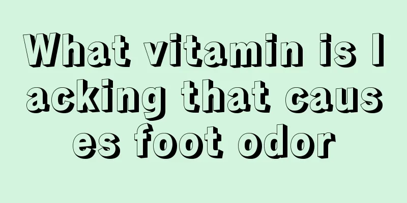 What vitamin is lacking that causes foot odor
