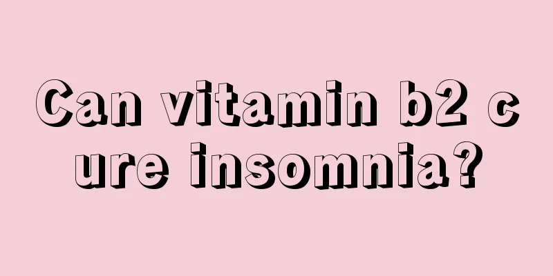 Can vitamin b2 cure insomnia?