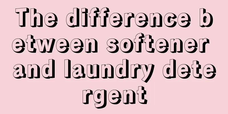 The difference between softener and laundry detergent