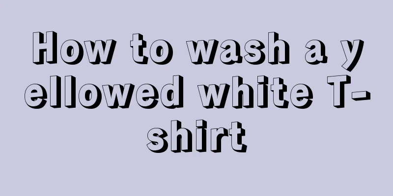 How to wash a yellowed white T-shirt