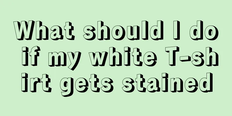 What should I do if my white T-shirt gets stained