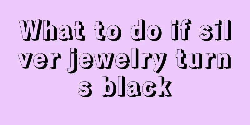 What to do if silver jewelry turns black