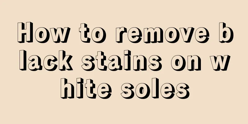 How to remove black stains on white soles