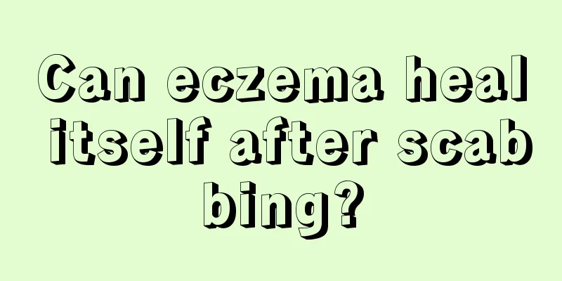 Can eczema heal itself after scabbing?