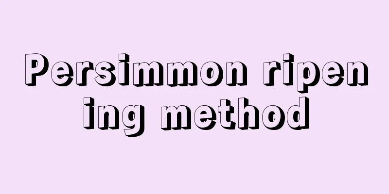 Persimmon ripening method