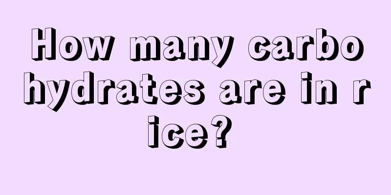 How many carbohydrates are in rice? 