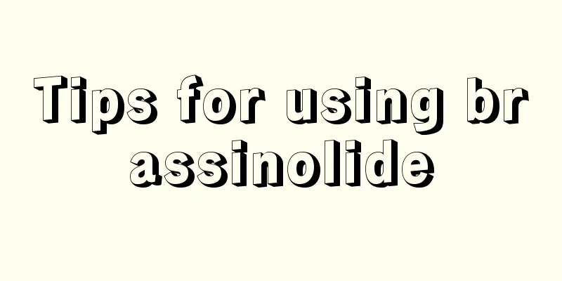 Tips for using brassinolide