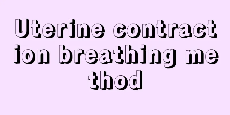 Uterine contraction breathing method