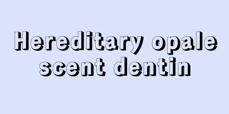 Hereditary opalescent dentin