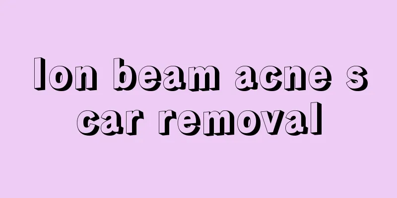 Ion beam acne scar removal