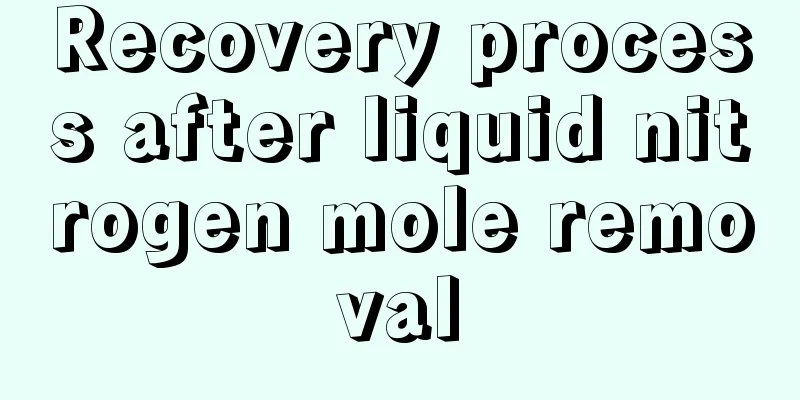 Recovery process after liquid nitrogen mole removal