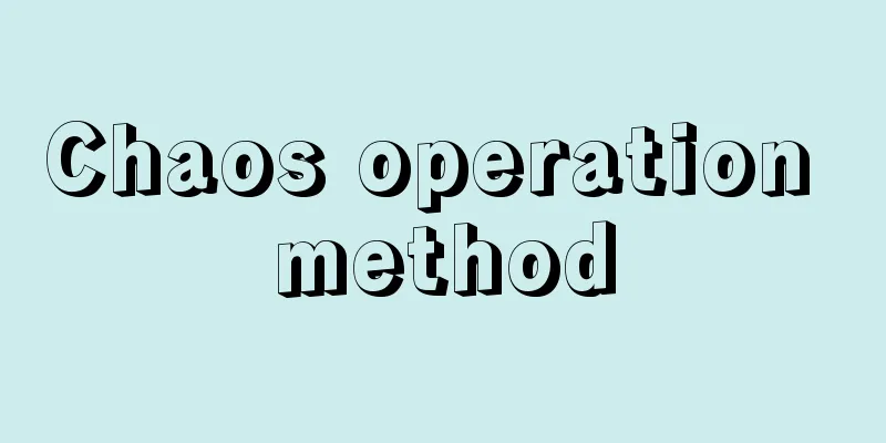 Chaos operation method