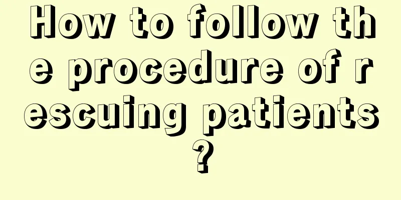How to follow the procedure of rescuing patients?