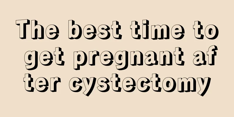 The best time to get pregnant after cystectomy