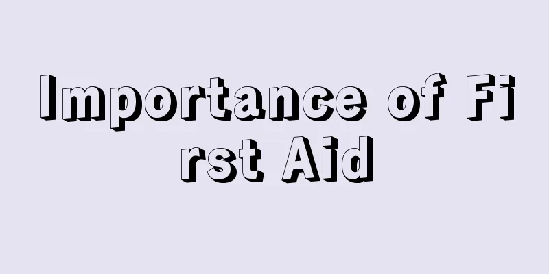 Importance of First Aid