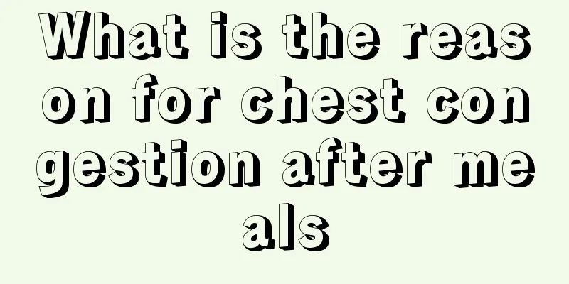 What is the reason for chest congestion after meals